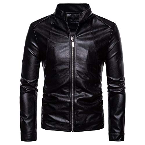 Veste en cuir PU de qualité supérieure blouson finitions haute couture