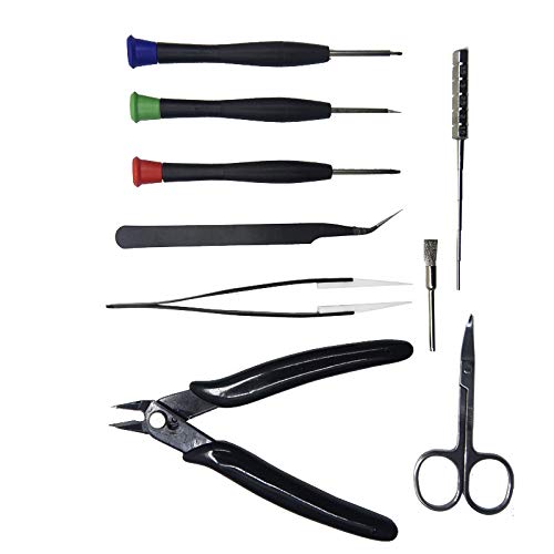 RUILUL 9 en 1 Kit Vape Tool Kit pour RBA RTA RDA E-Cigarette Shisha Vape  Set avec Sac Camouflage Fermeture clair Sans Nicotine, Camouflage :  Amazon.fr: High-Tech