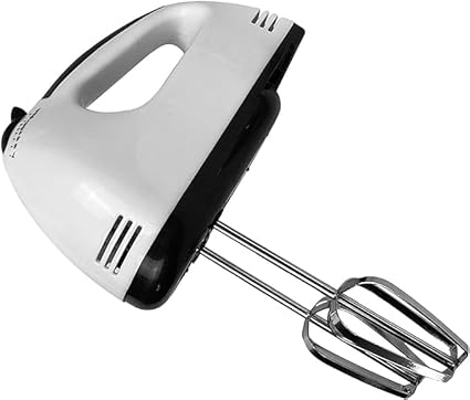 ZENNiX 7-Speed Electric Hand Mixer with Beaters, Whisk, and Dough Sticks for Effortless Kitchen Mixing and Blending