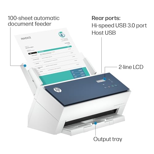 hp scanjet enterprise flow 9000 s1 fast 2-sided scanner with auto document feeder best for office 8q4w0a
