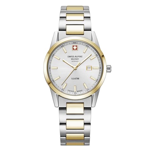 swiss alpine military Damen Uhr Analog Quarz 7767.1142SAM Edelstahl