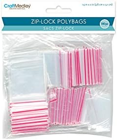 Craft Medley PB001 180 Piece Zip-Lock Polybags, 1.5" by 2" image 2