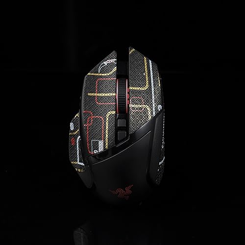 Cinta de agarre BTL para Razer Basilisk Ultimate/X, precortada en color negro