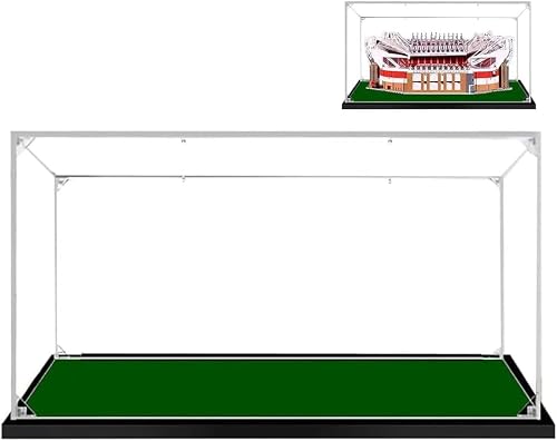Parfco Color Acrylic Clear Display Case For Lego 10272 Building Kit,Dustproof Assemble Box Showcase For (Old Trafford - Manchester United)(Only Display Box)(2Mm)