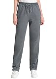 Weintee Women's 34' Inseam Tall Cotton Sweatpants with Pockets XXL Granite Heather