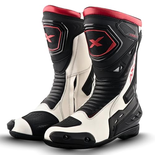 Image of Axor Slipstream PRO Riding Boots Black White Red UK10
