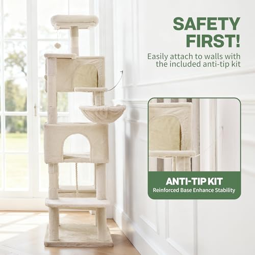 Torre para Gatos de Interior 66 Pulgadas con Rascador miniatura 6