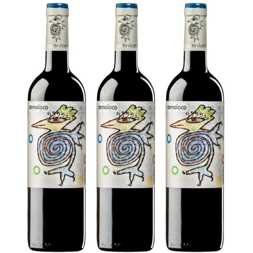 Comoloco, vino tinto joven con crianza en roble que destaca por su intensidad frutal, frescura mediterránea y el carácter vibrante de la uva Monastrell | 3 botellas