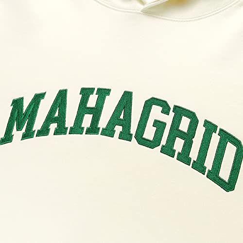 【 mahagrid 】 VARSITY LOGO HOODIE マハグリッド 男女兼用