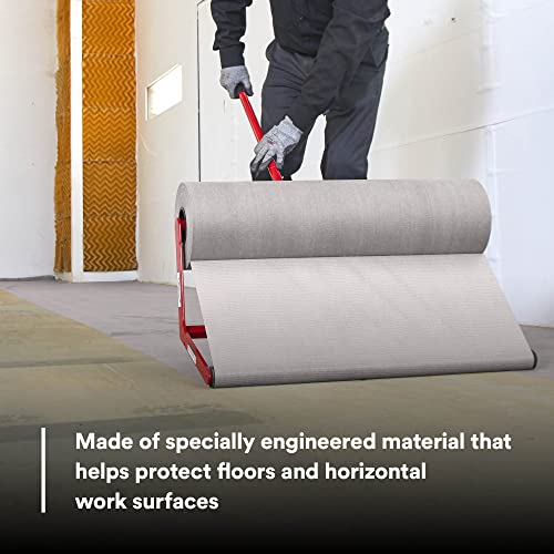 3M Dirt Trap Protection Material 37852, Gray Color, Nonwoven, Overspray Protection, Traps Dust And Debris, Clean, 28 In X 300 Ft #TOP2