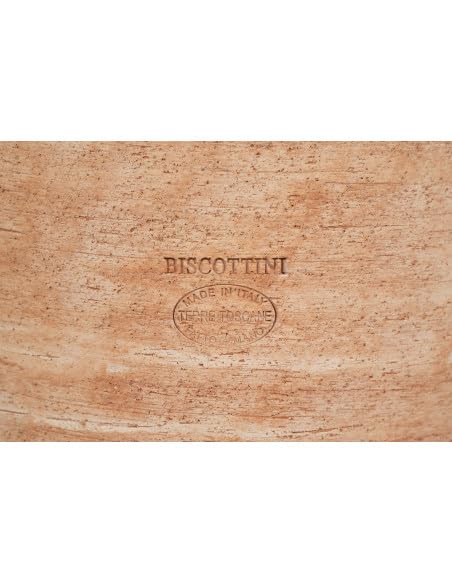 Biscottini Set 2 Vasi terracotta artigianali 16x20x16 cm - Vaso terracotta interno ed esterno - Vasetti piante grasse Made in Italy