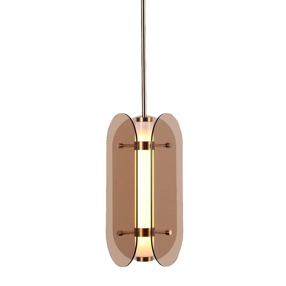RSZCSMO Post-Modern Minimalist LED Bedroom Bedside Chandelier 5.9-inch Nordic Living Room Dining Room Glass Chandelier is Suitable for Bar Cafe Hotel,Lighting Fixture