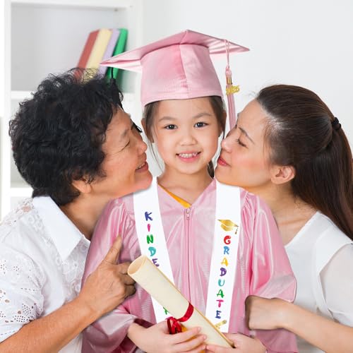 foaincore 2025 year preschool and kindergarten graduation gown cap tassel set with 2025 charm printed stole grad gift