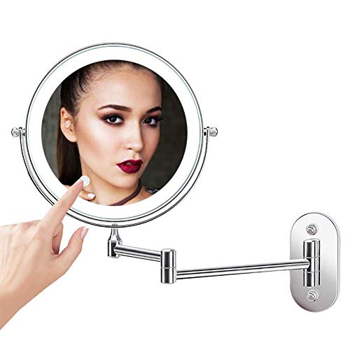 Miroir tactile grossissant 5X à LED avec rotation à 360° - 4