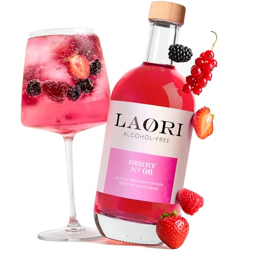 Laori Berry No 06 | Alkoholfreier Aperitif mit Himbeere, Mango & Blutorange | Perfekt für Berry Spritz & alkoholfreie Drinks | Ohne künstliche Aromen & Farbstoffe | Fruchtig-süß & nur 72 Kcal | 500 ml