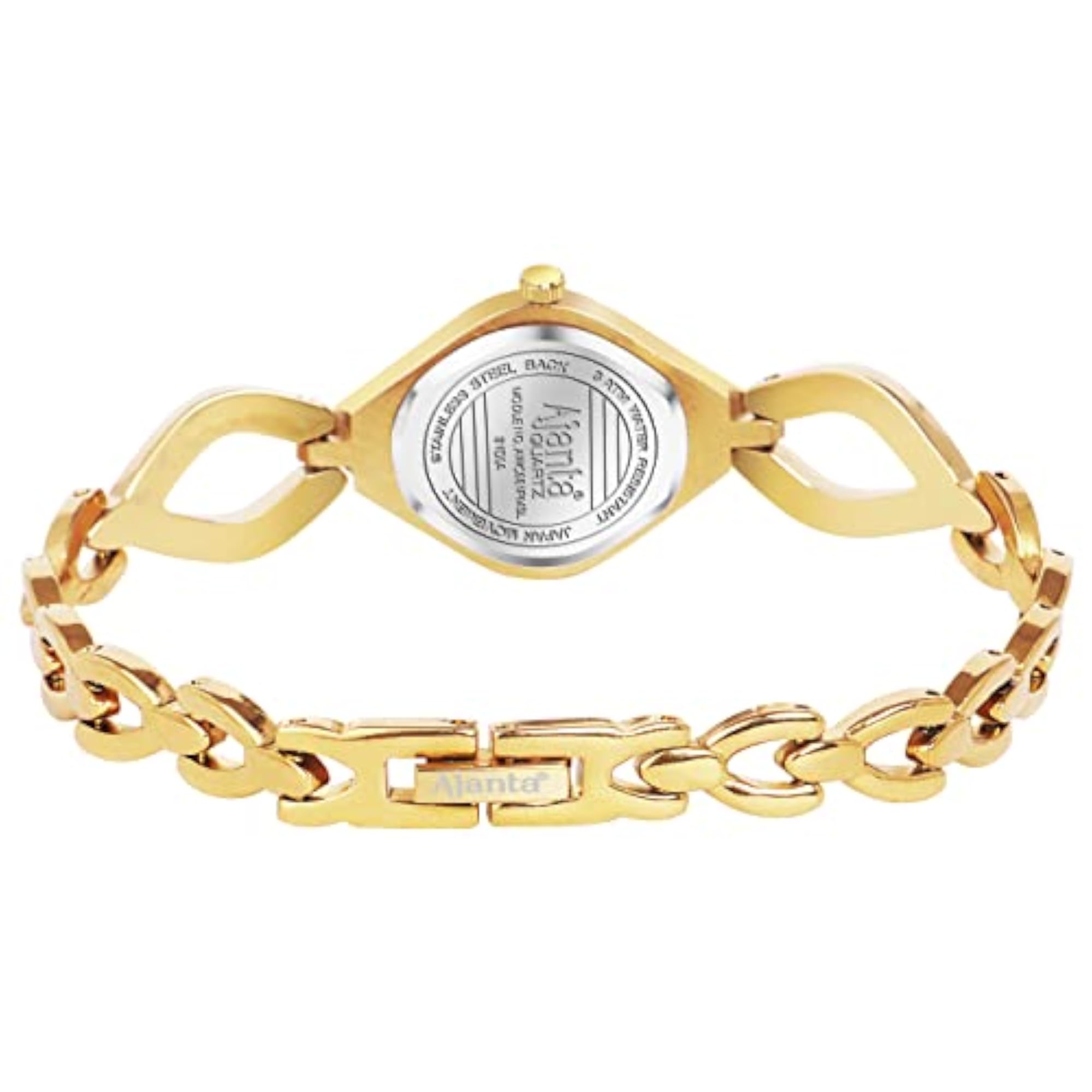 Women's Diamond-Studded Bracelet Analog Watch, Luxury Gift