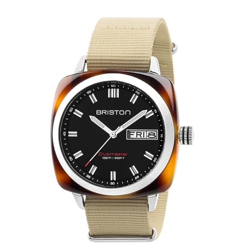 Montre BRISTON unisexes-adultes quartz en acier inoxydable montre-bracelet grise 17342.SA.TS.1.NK