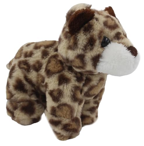 Image of Tickles Cheetah Soft Stuffed Plush Animal Toy for Kids Boys & Girls Birthday Gift (Size: 28 cm Color: Brown)