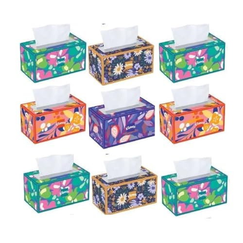 Trusted Care Facial Tissues 2-Ply Soft & Absorbent 9 Big Boxes 230 Tissues per Box (2 070 Total Count) Packaging May Vary