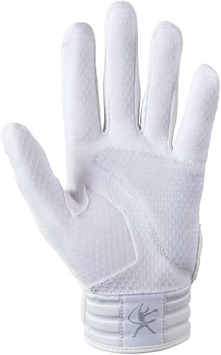 Miniatura 2 de Mizuno Finch Softball - Guantes de bateo acolchados  Par  Adulto y joven  Palma antideslizante  Palma acolchada  Parte trasera de malla flexible