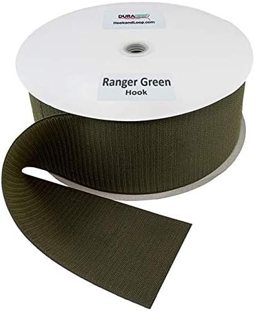 DuraGrip® Brand - 4" Ranger Green Hook Sew-On | Hook Side Only, Loop Side Sold Separately