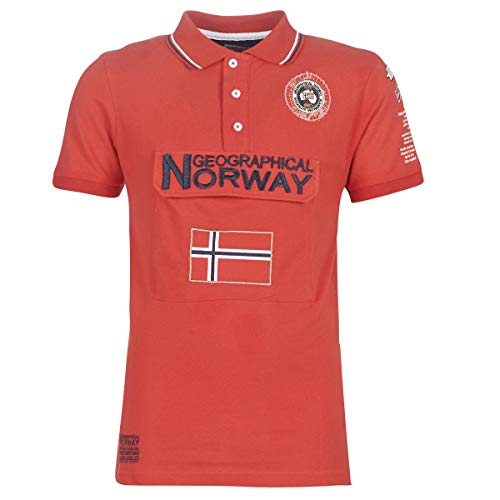 Geographical Norway KAYFOUR SS Men 100+BS T-Shirts & Poloshirts Herren Rot - L - Polohemden