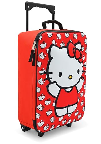 Fast Forward Hello Kitty 16" Soft Luggage - Cute & Durable Carry-On Suitcase for Travel 16X12X52