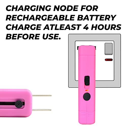 Fightsense Pepper Spray & Mini Stun Gun Flashlight, Self Defense Kit, 25 Bursts, 12 Ft. Range Pepper Spray Keychain, Painful 1.60 Μc Charge Rechargeable Stun Gun Self Defense Kit For Women And Men #TOP2