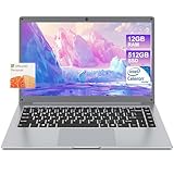 jumper Laptop Computer 14 Inch, 12GB RAM 512GB Storage, Laptop with FHD 1920x1080 Display, Celeron Dual-Core Processor, 2.4G+5G WiFi, BT4.0, 35.52WH Battery, Portable Laptops