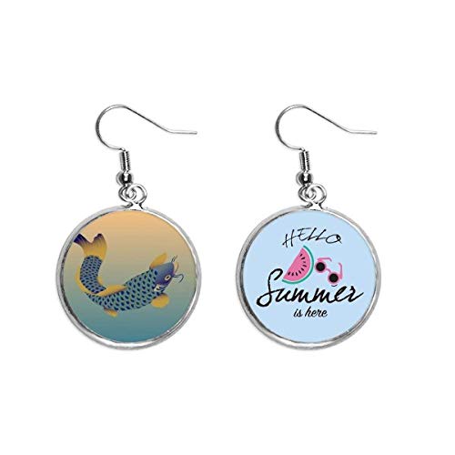 Pendientes de sandía y pez azul para lucir en la playa y terrazas de verano