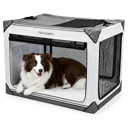 Noocyarn Collapsible Soft Dog Crate 36 Inch, Portable Travel Pet Crate for…