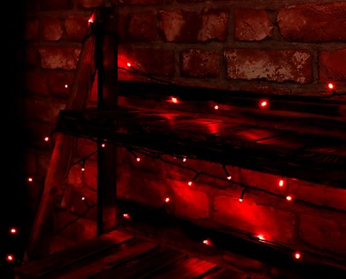 Guirlande 300 LED rouges intérieur et extérieur avec boîtier 8 fonctions - 6