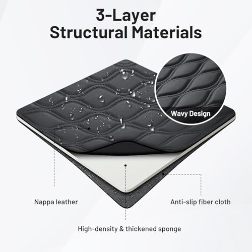 Image of Autorder Center Console Cover for Nissan Pathfinder 2022-2025 2026 Accessories Armrest Cushion Cover Nappa Leather Middle Console Covers Pathfinder Console Cushion Pad Anti-Scratch