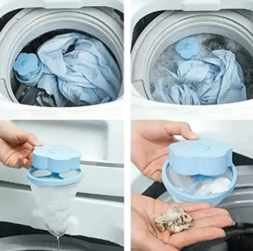 MARIAH FLOR HOME - Kit 2 Unidades, Removedor Coletor Tira Pêlos de Pet, Filtro tira Fiapos, Reutiliz