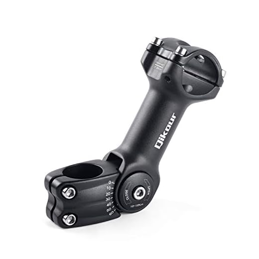 31.8 Bike Stem Adjustable 0-60 Degree Bicycle Stem Handlebar Riser Extender for Road Bike, Mountain Bike, MTB, BMX (Only Fit 1.25"/31.8mm Handlebar) (31.8 x 130mm)