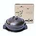 Crazy Korean Cooking Korean Stone Bowl (Dolsot), Sizzling Hot Pot for Bibimbap and Soup - Premium Ceramic (Medium with Lid)