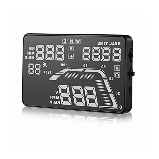 Head Up Display Q7 5.5"Multi Color Auto Car HUD GPS Head Up Display Speedometrar Overspeed Warning Dashboard Windshield Projektor Universal