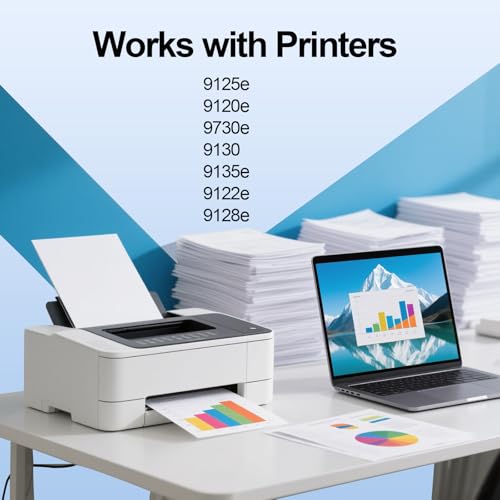 Image of 936 Ink Cartridge Use for OfficeJet 9122e OfficeJet Pro 9110b 9125e 9128e 9130b 9135e OfficeJet Pro Wide Format 9730e Printers (4 Pack)