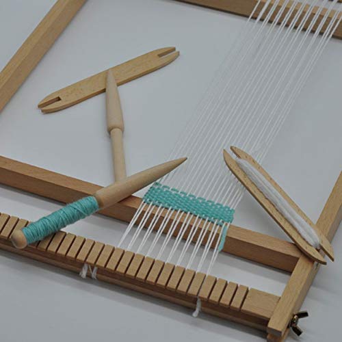 Beech Wood Weaving Shuttle Loom Knitting Tool Sweater Scarf Tapestry Coil Stick DIY Crafts - (Color: Khaki, Size: M)
