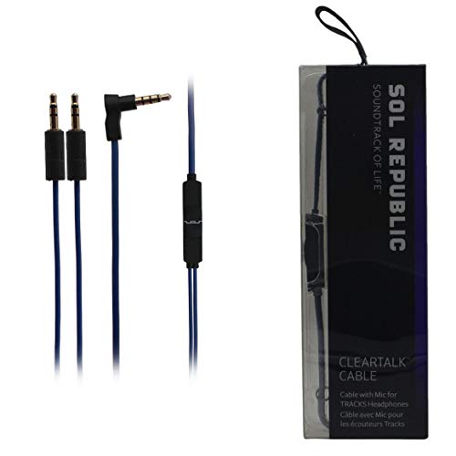 SOL REPUBLIC New Navy 1307-26 Tracks V8 V10 Ultra V12 ClearTalk Cable - New in Box