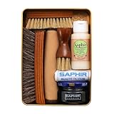 [サフィール] 一流ブランドをこの価格で シューケア スターターセット シングルDX (PA-SANN) 靴クリーム1色 靴磨きセット 革靴 かんたん 初心者 ビギナー ブラック