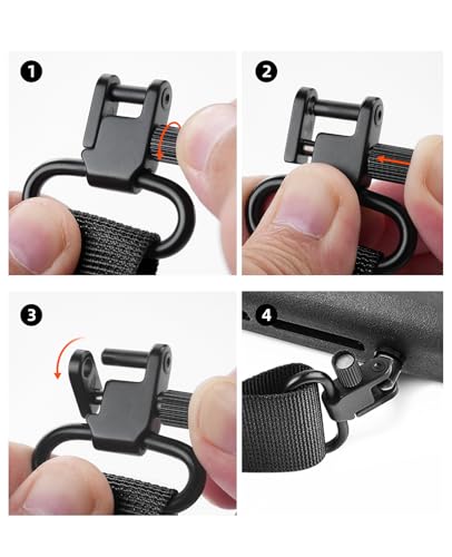 EZshoot Two Point Sling with Wide Pad, Rifle Sling Length Adjustable - image 6