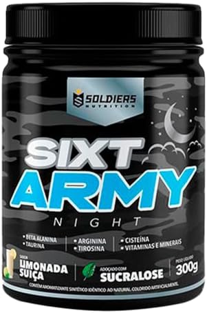 Pré-Treino Sixt Army Nigth 300g - Soldiers Nutrition (300g, Limon...