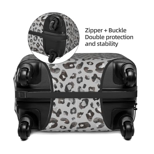 Wild Animal Leopard Print Print Luggage Cover For Suitcase,Washable Elastic Travel Suitcase Protector With Zipper Closure And Bottom Buckle – Fits 18-32" Luggage-Small2