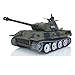 wheelfun Heng Long RC Tank 1/16 7.0 Customized Ver Panther RTR RC Tank 3819 Smoking Generator Metal Tracks Wheels 360° Rotating Turret Infrared 1800mah Combat BB Shooting Airsoft Tank That Shoot