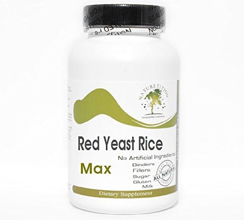Red Yeast Rice Max ~ 180 Capsules - No Additives ~ Naturetition Supplements