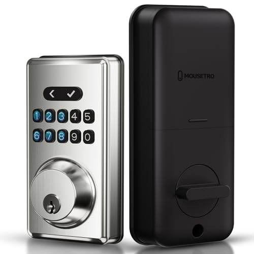 MOUSETRO Keyless Entry Door Lock with Keypad, Electronic Smart Deadbolt | Smart...