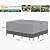 Easy-Going Patio Furniture Cover 110"x84" Rectangle Outdoor Table and Chair Set Covers Waterproof UV Resistant Outdoor Sectional Sofa Set Covers, Gray/Dark Gray
