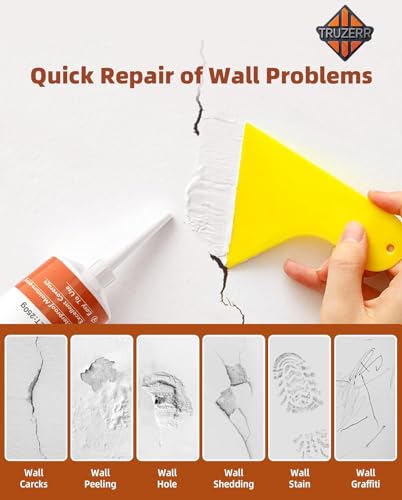 Image of Wall repair paste | wall crack filler to repair damaged wall cracks and wall hole filler tube wall crack repair paste tube