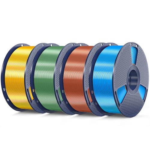 Filament PLA PLUS effet soie SUNLU 1.75mm pack de 4 kg doré et bronze
